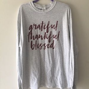Grateful Thankful Blessed top